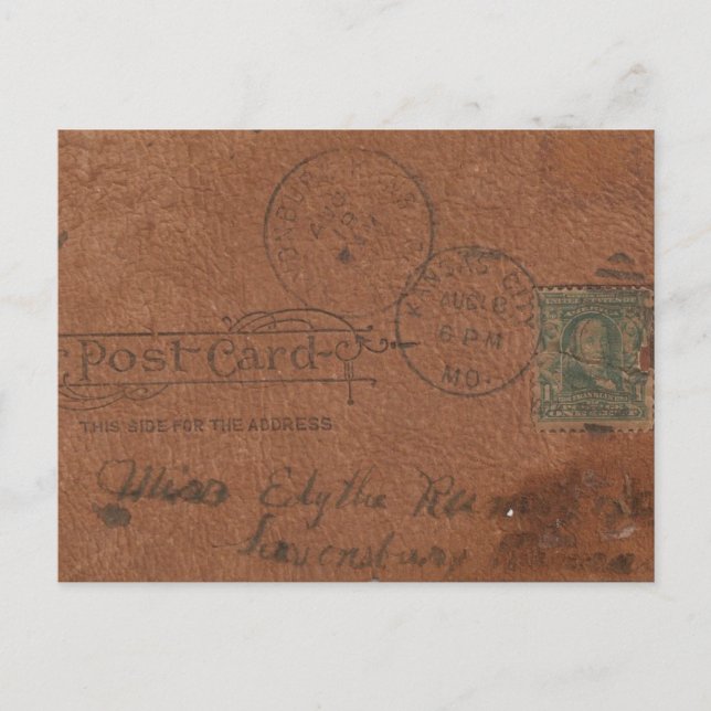 Altleder Postkarte zurück (Vorderseite)