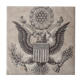 Altmodische amerikanische Wappendecke Fliese