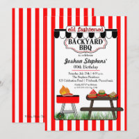 Altmodische Backyard GRILLEN Geburtstagsparty