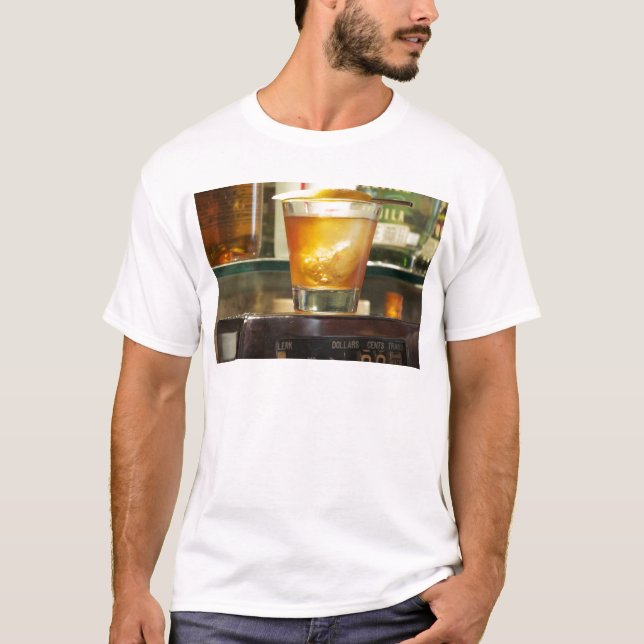 Altmodische Cocktail-Reihe T-Shirt (Vorderseite)