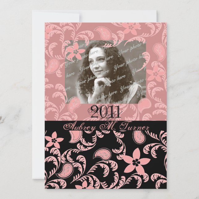 Altmodische Romantik Einladung (Vorderseite)