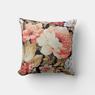 Altmodische Rosenblüten Kissen