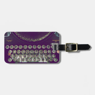 Altmodische Schreibmaschine Gepäckanhänger