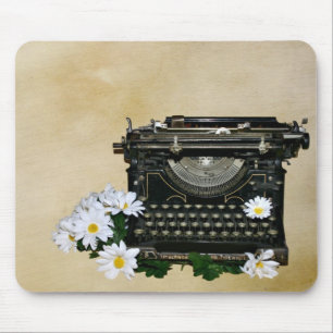 Altmodische Schreibmaschine Mousepad