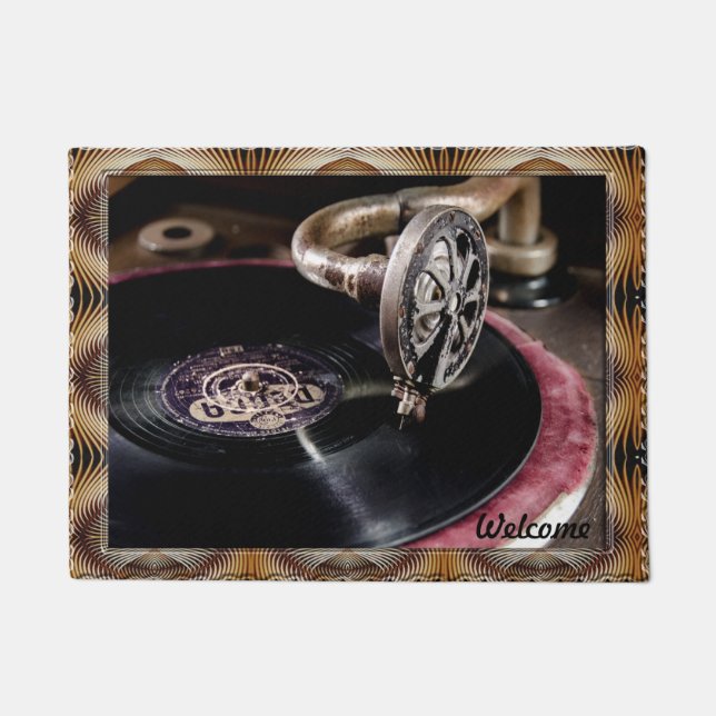 Altmodische Turntable-Fußmatte Fußmatte (Vorderseite)