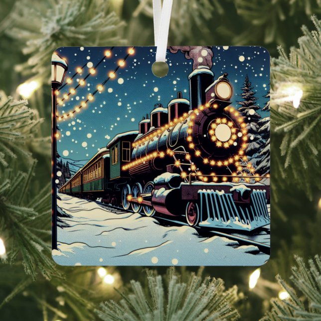 Altmodische Weihnachtsbahn Weihnachten Ornament Aus Metall (InSitu)