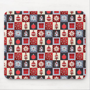 Altmodische Weihnachtsdecke Mousepad