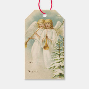 Altmodische Weihnachtsengel Geschenkanhänger