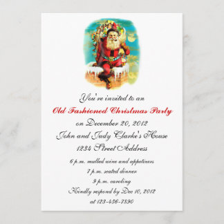 Altmodische WeihnachtsParty Einladungen