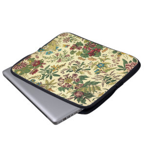 Altmodischer Blumenüberfluß Laptopschutzhülle