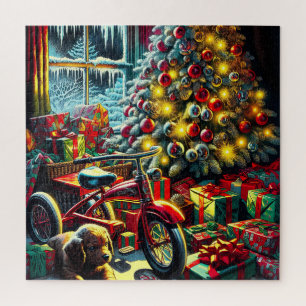 Altmodischer nostalgischer Weihnachtsmorgen