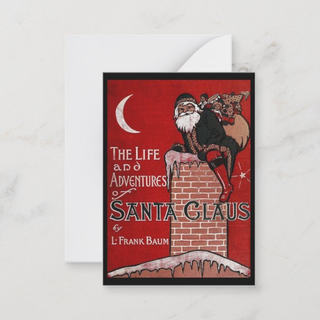 Altmodischer Santa | Blankokarte Mitteilungskarte (Vorderseite)