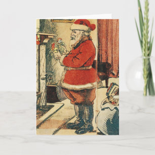 Altmodischer Santa Feiertagskarte