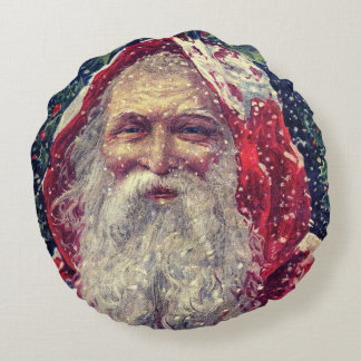 Altmodischer Viktorianischer Nikolaus Rundes Kissen