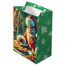 Altmodischer Weihnachtsmann und Kekse Weihnachten