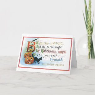 Altmodisches Halloween Karte