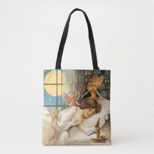 Altmodisches Halloween, Mädchen mit Fairies Tasche