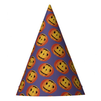Altmodisches Halloween, Pumpkin (Jack-o'-Laterne) Partyhütchen