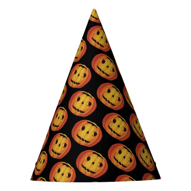 Altmodisches Halloween, Pumpkin (Jack-o'-Laterne) Partyhütchen (Vorderseite)