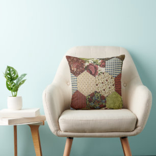 Altmodisches Quilt-Design Kissen