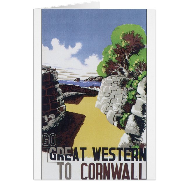 Altmodisches Reiseplakat Great Western (Vorne)