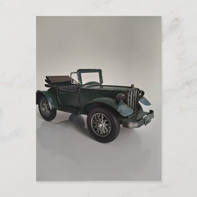 altmodisches Retro-Cabrio Postkarte (Vorderseite)