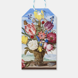 Altniederländisches Blumenstilleben des Goldenen Z Geschenkanhänger