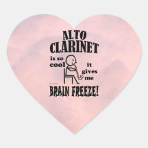Alto Clarinet, Brain Freeze Heart Sticker