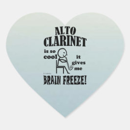 Alto Clarinet, Brain Freeze Heart Sticker