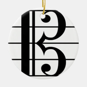 Alto Clef Keramik Ornament