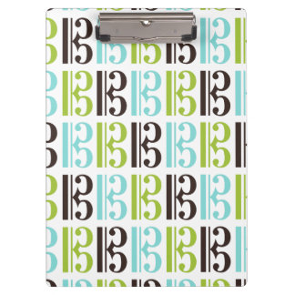 Alto Clef Pattern Klemmbrett