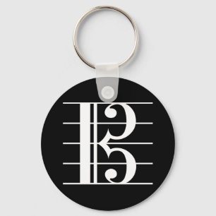 Alto Clef Schlüsselanhänger