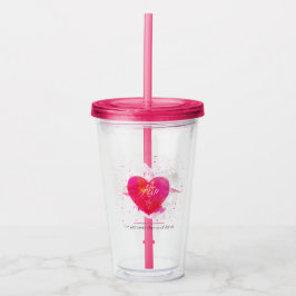 Alto Musical Heart Singing Part Acryltrinkbecher