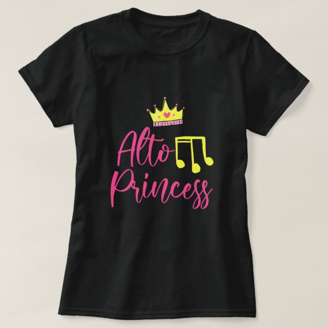 Alto Princess Musician Singer Gesang Chor Geschenk T-Shirt (Design vorne)