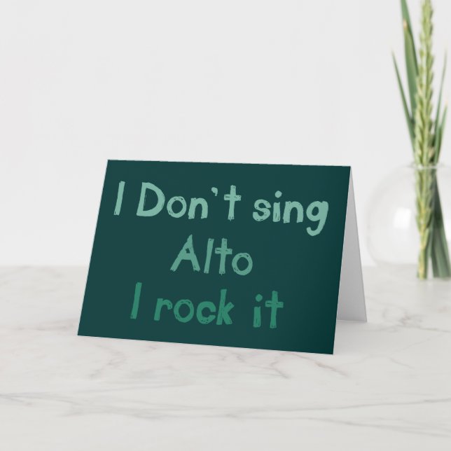 Alto Rock It Grußkarte Karte (Vorderseite)