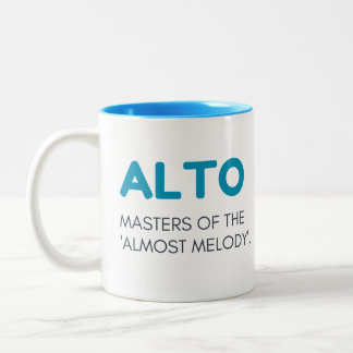 Alto-Tasse, Alto-Geschenkskost Tasse, Alto-Geschen Zweifarbige Tasse