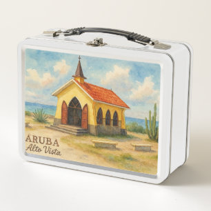 Alto Vista Aruba Aquarell Metall Brotdose