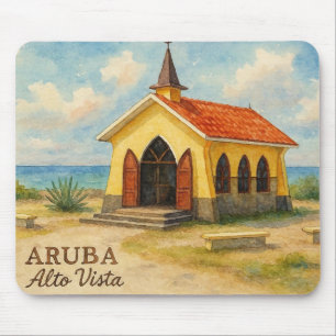 Alto Vista Aruba Aquarell Mousepad