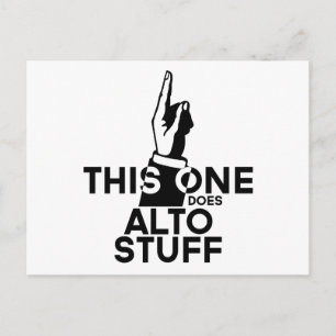 Alto-Zeug - Lustige Alto-Musik Postkarte
