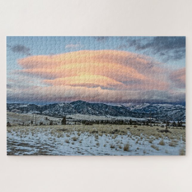 Altocumulus Stehende Lenticular Clouds (Horizontal)
