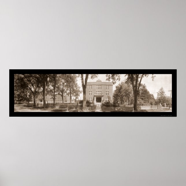 Alton Military Academy Foto 1908 Poster (Vorne)