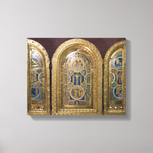 Alton ragt Triptychon, c.1150 hoch Leinwanddruck