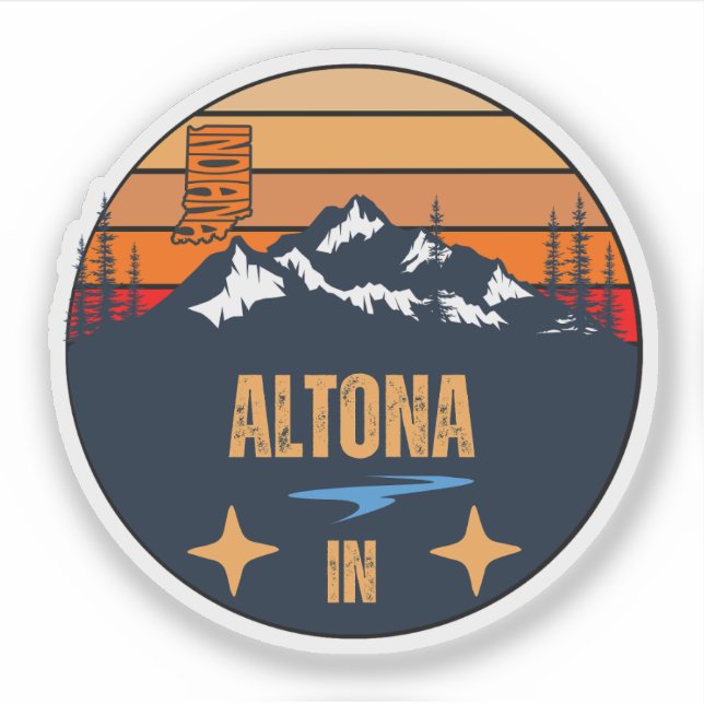 Altona, Indiana Aufkleber (Vorderseite)