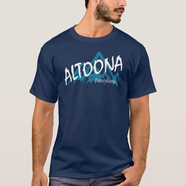 Altoona Pennsylvania Berge T-Shirt (Vorderseite)