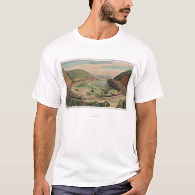 Altoona, Pennsylvania, das berühmte HufeisenCurv T-Shirt (Vorderseite)