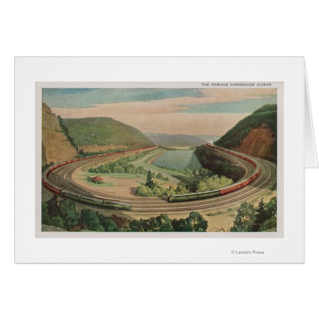Altoona, Pennsylvania, der berühmte Horseshoe Curv (Vorderseite (Horizontal))
