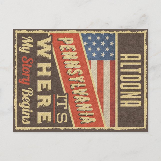 Altoona Pennsylvania Postkarte (Vorderseite)