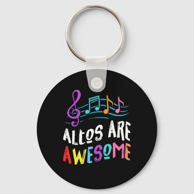 Altos sind Phantastische Chorsängerin und singen M Schlüsselanhänger (Vorderseite)