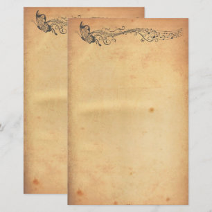 Altpapier-Schmetterlingssteine Briefpapier