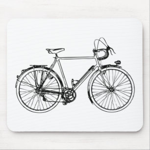 Altradfahrrad Mousepad